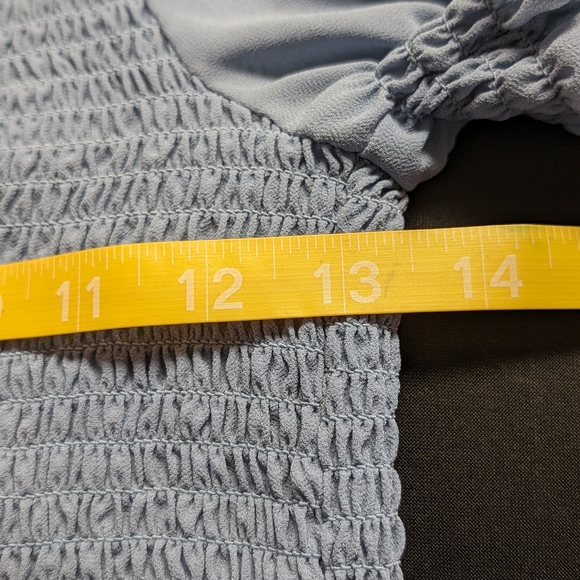 Papaya Ruched Drawstring Crop Top. L - Picture 5 of 6